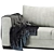 Contemporary Velvet Sofa 3D model small image 2
