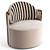 Luxurious Fendi Casa Thea Lounge Armchair 3D model small image 2