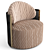 Luxurious Fendi Casa Thea Lounge Armchair 3D model small image 4