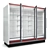 Barcelona 3-Door Refrigerated Display 3D model small image 2