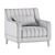 Velvet Modern Armchair: Stylish and Elegant 3D model small image 5