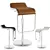 LEM Style Piston Stool - Sleek and Modern 3D model small image 1