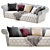 Luxuriously Modern Dolfi Sofa 3D model small image 1