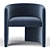 Elegant Martinique Armchair: 2013 Version 3D model small image 3