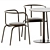  Nordic Dining Set: Table Munch & Ria Chair 3D model small image 3
