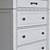 Elegant Jennily Chest of Drawers 3D model small image 5