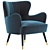 Sleek Babe Armchair: Modern Comfort 3D model small image 2