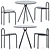 Cafe Vibes Set: Piper Table & Michelle Stool 3D model small image 1