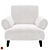 Eichholtz Fausto: Stylish Art-Deco Armchair 3D model small image 2