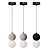 Minimalist Dot Hanging Lamp 3D model small image 3