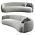 Luxurious Moroso Pacific Sofa: Stunning Design & Texture 3D model small image 5
