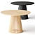 Sleek Luna Dining Tables 3D model small image 1