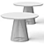 Sleek Luna Dining Tables 3D model small image 2