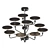 Lampatron PILLAR 12 LED Chandelier 3D model small image 2