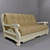 Sultry Flair: Flamenco Sofa 3D model small image 1