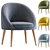 Oreved Armchair: Stylish and Comfy 3D model small image 1