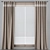 Versatile Curtains: Customizable Colors, Mesh Retopology 3D model small image 4