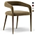 Modern Lisette Grey Dining Chair 3D model small image 1