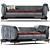 Luxurious Fendi Casa Benson Sofa 3D model small image 1