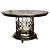 Elegant Dining Table with Antique Black Finish 3D model small image 3