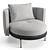 Minotti Torii Large Armchair: Stylish & Swivel 3D model small image 1