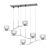 Kichler Lasus 6-Light LED Chandelier 3D model small image 1