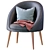 Elegant Oreved Leather Armchair 3D model small image 6