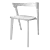 Custom Oak Wood Chair 3D model small image 4