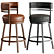 Chamisa Swivel Stool: Functional Elegance 3D model small image 1
