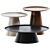 Elegant Metal Coffee Tables 3D model small image 1