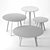 Modern Jardan Flo Dining & Bar Tables 3D model small image 3