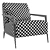 Elegant Enzo Lounge Chair 3D model small image 6