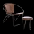 Vintage Jones Poltrona Lounge Chair 3D model small image 1