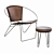 Vintage Jones Poltrona Lounge Chair 3D model small image 3