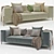 Elegant Formerin Brera 2-Seater Sofa 3D model small image 1