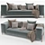 Elegant Formerin Brera 2-Seater Sofa 3D model small image 2