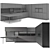 Sleek Kitchen Designs for PHOENIX 3D model small image 3