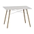 Eames DSW Rectangle Table 3D model small image 1