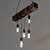 Handcrafted Wooden Pendant Light 3D model small image 3