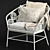 Ibiza White Hanging Armchair Kare 3D model small image 3