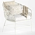 Ibiza White Hanging Armchair Kare 3D model small image 5