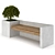 Urban Oasis Bench: Stylish Furniture with Plants 3D model small image 2