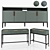 Modern Metropolitan Console Set 3D model small image 4