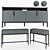 Modern Metropolitan Console Set 3D model small image 5