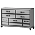 Elegant Coralayne Large Chest of Drawers 3D model small image 2