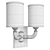 Elegant Huxley Polished Nickel Sconce 3D model small image 3