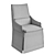 Elegant Slip Cover Chair 3D model small image 2