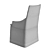 Elegant Slip Cover Chair 3D model small image 4