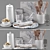 Elegant Marble Kitchen Set 3D model small image 1