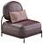 Luxury Leather Armchair: Pawai 3D model small image 2